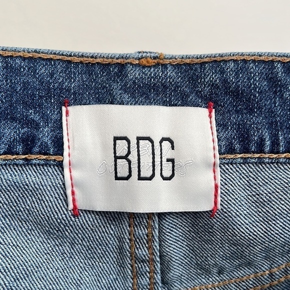 BDG Urban Outfitters Distressed Loose Straight Hi Rise Denim Jeans - Picture 8 of 11